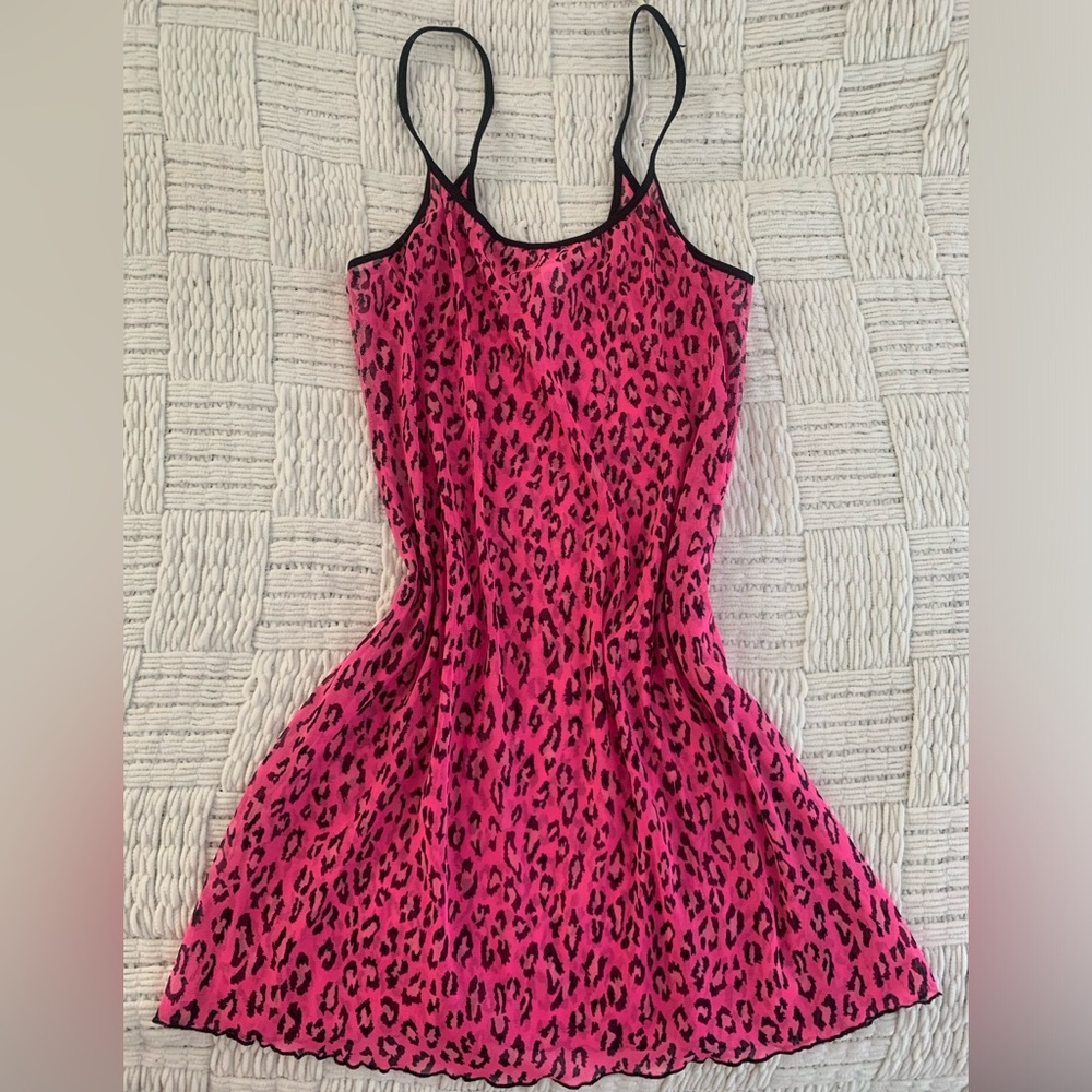 Victoria’s Secret Hot Pink Animal Print Sleep Dress Size M